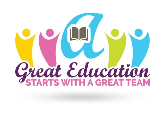 A Great Education Starts With A Great Team logo design by aqibahmed