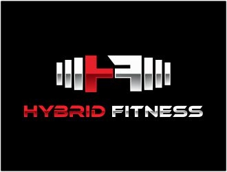 Hybrid Fitness logo design by 48art