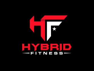 Hybrid Fitness logo design by usef44