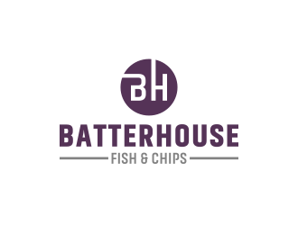 BatterHouse fish & chips logo design by keylogo