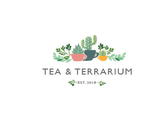 Tea & Terrarium logo design by Rachel