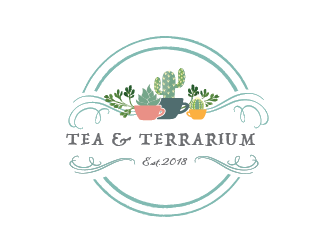Tea & Terrarium logo design by Rachel