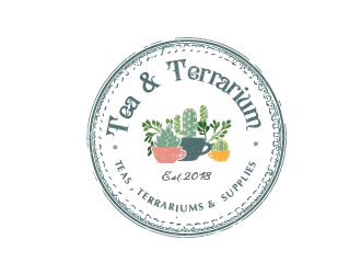 Tea & Terrarium logo design by Rachel