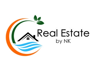 Real Estate by NK logo design by jetzu