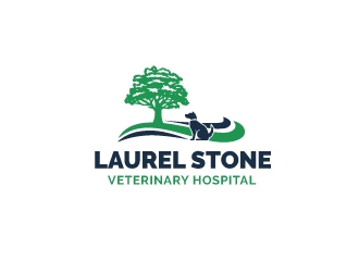 Laurel Stone Veterinary Hospital logo design by Jelena