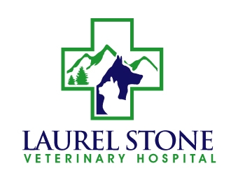 Laurel Stone Veterinary Hospital logo design by PMG