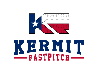 Kermit Fastpitch logo design by salis17