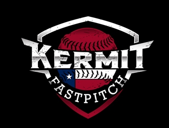 Kermit Fastpitch logo design by DreamLogoDesign