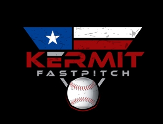 Kermit Fastpitch logo design by DreamLogoDesign