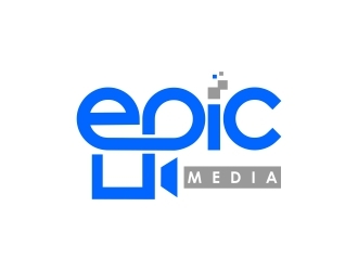 Epic Media logo design by fortunato