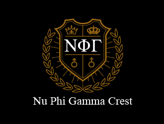 Nu Phi Gamma Crest (No Fucks Given) logo design by SOLARFLARE