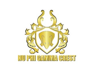 Nu Phi Gamma Crest (No Fucks Given) logo design by bcendet