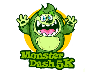 Monster Dash 5K logo design by Optimus