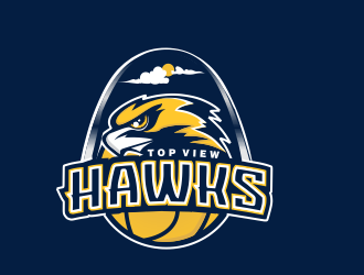 Top View Hawks logo design by cgage20
