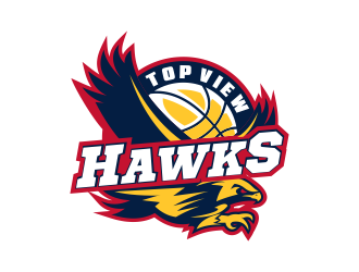 Top View Hawks logo design by SmartTaste