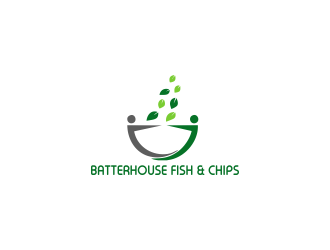 BatterHouse fish & chips logo design by Greenlight