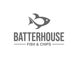 BatterHouse fish & chips logo design by lj.creative