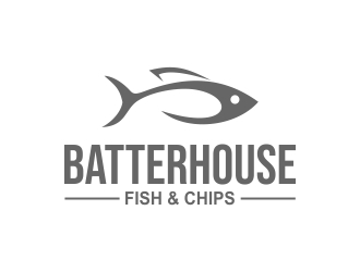 BatterHouse fish & chips logo design by lj.creative