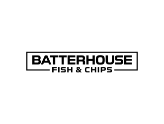 BatterHouse fish & chips logo design by akhi