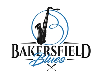 Bakersfield Blues logo design by DreamLogoDesign