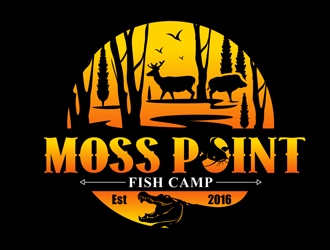 Moss Point Fish Camp logo design by DreamLogoDesign