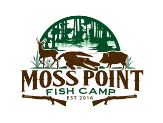 Moss Point Fish Camp logo design by DreamLogoDesign