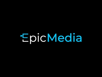 Epic Media logo design by fillintheblack