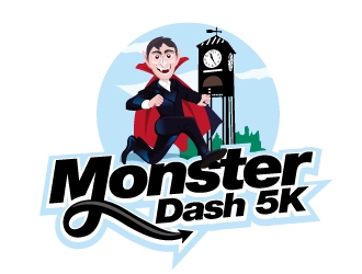 Monster Dash 5K logo design by Aadisign