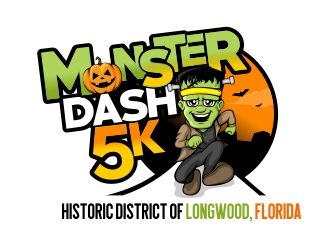 Monster Dash 5K logo design by veron