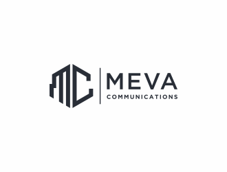 Meva Communications logo design by ammad