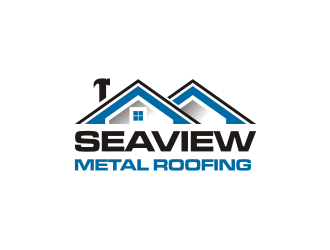 Seaview metal roofing  logo design by R-art