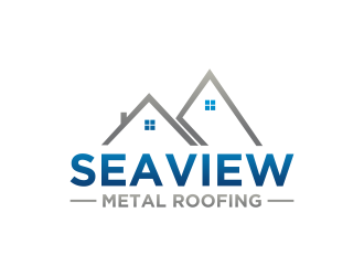 Seaview metal roofing  logo design by RIANW