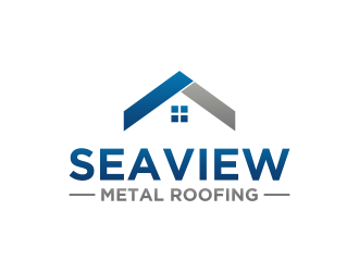 Seaview metal roofing  logo design by RIANW