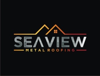 Seaview metal roofing  logo design by agil