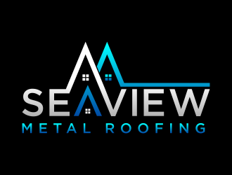 Seaview metal roofing  logo design by hidro