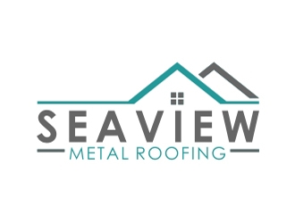Seaview metal roofing  logo design by aladi
