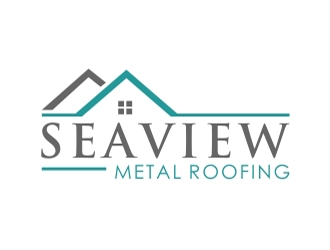 Seaview metal roofing  logo design by aladi