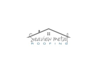 Seaview metal roofing  logo design by bricton
