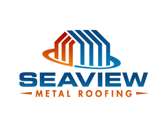 Seaview metal roofing  logo design by akilis13