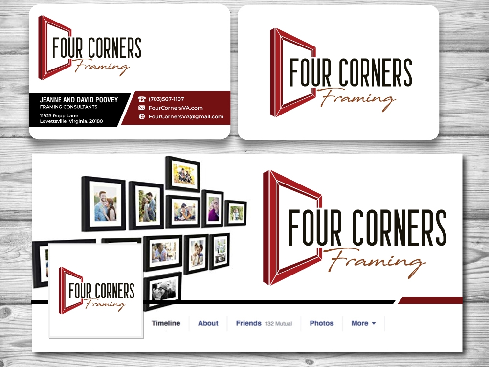 Four Corners Framing logo design by jaize