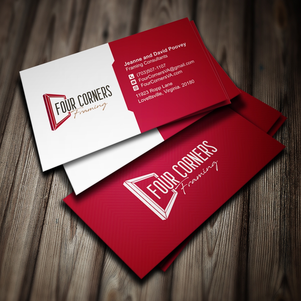 Four Corners Framing logo design by Kindo