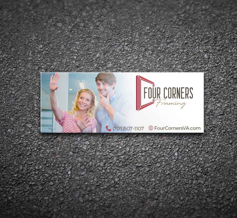 Four Corners Framing logo design by Junaid