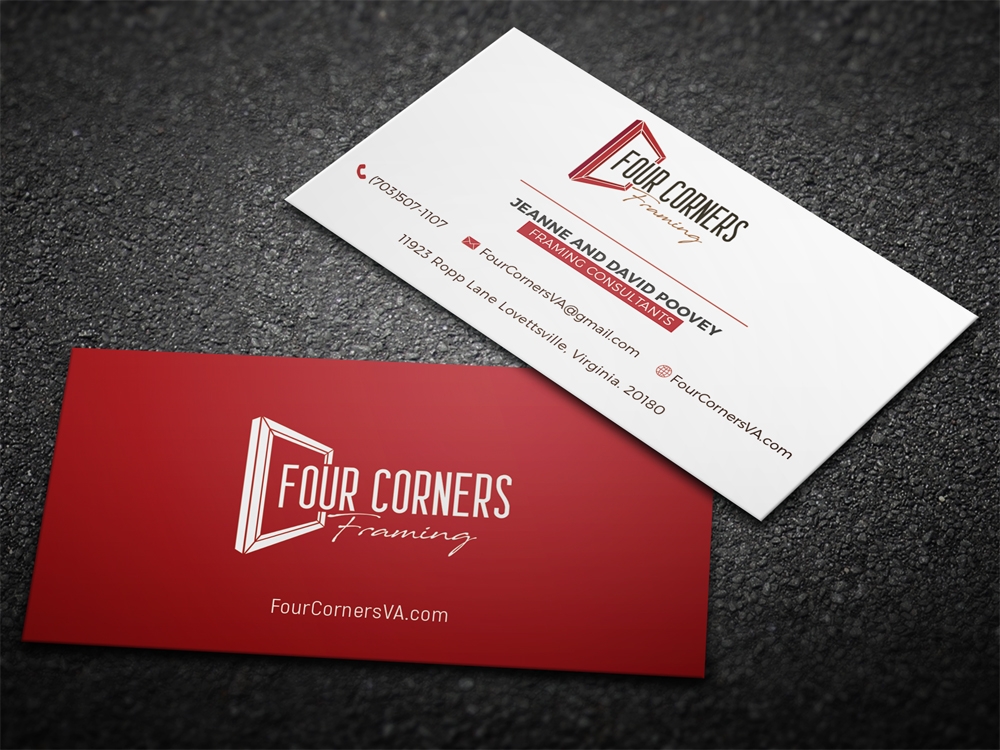 Four Corners Framing logo design by Junaid