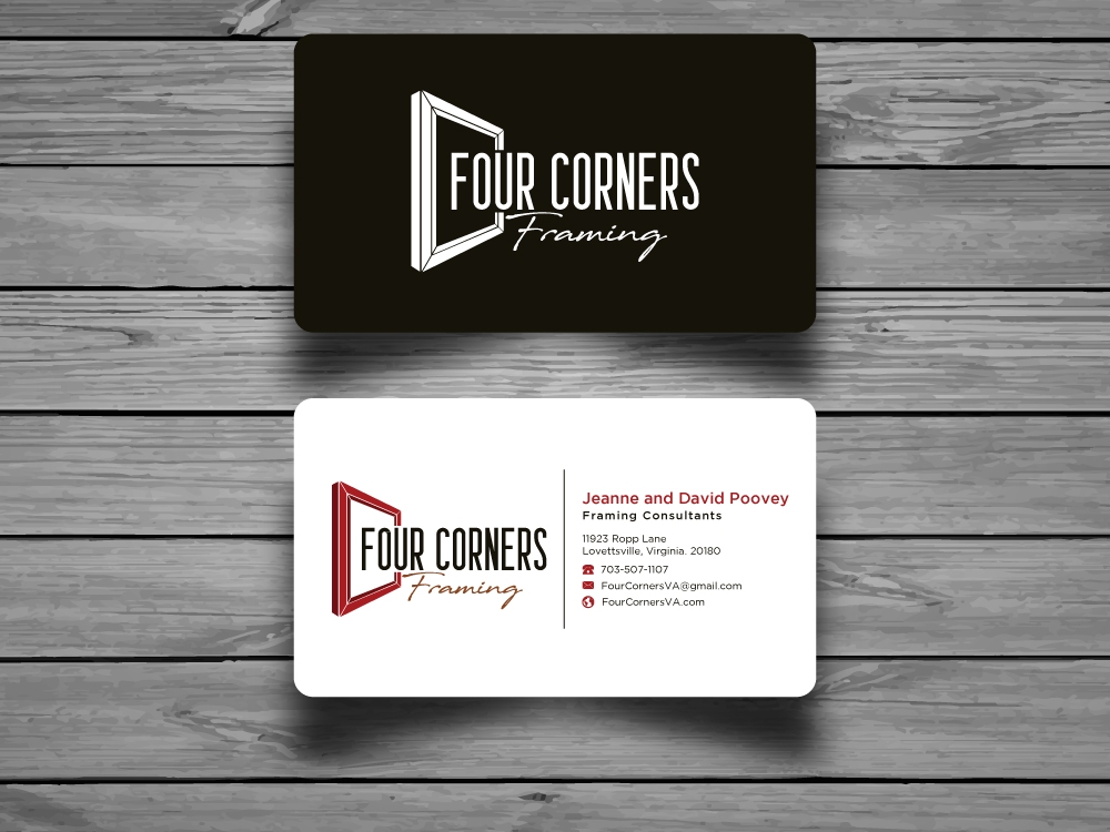 Four Corners Framing logo design by labo
