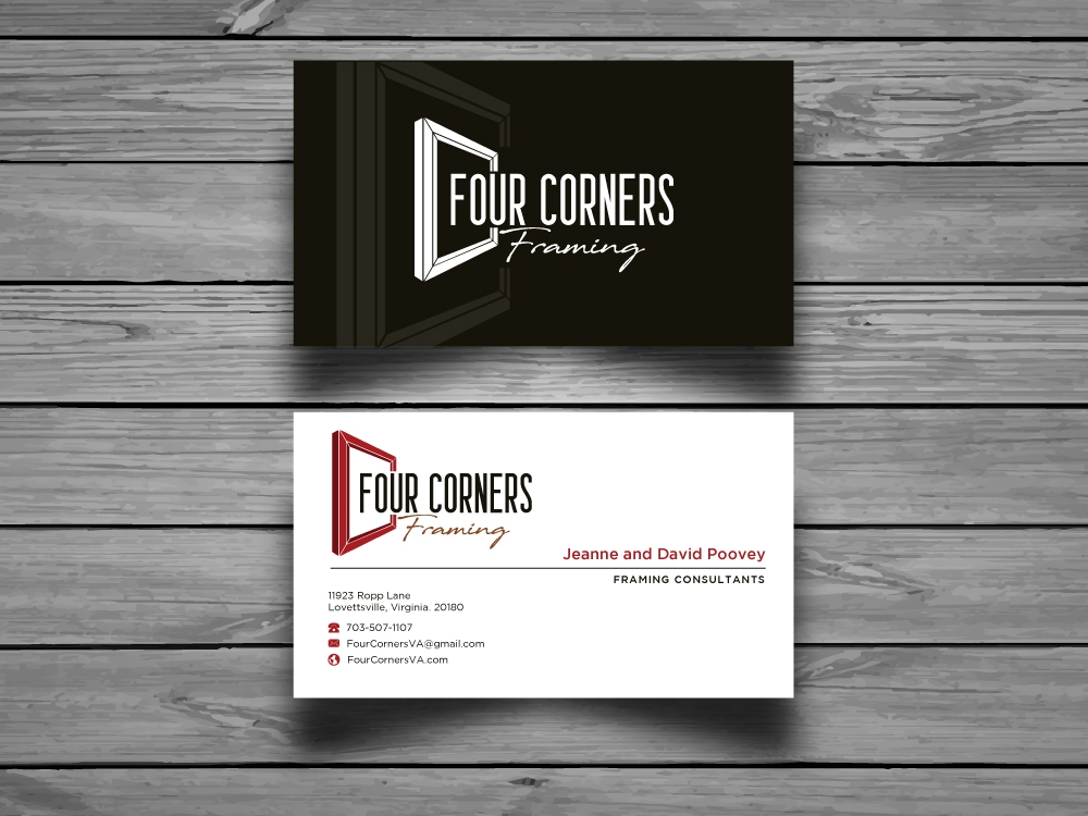 Four Corners Framing logo design by labo