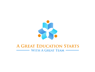 A Great Education Starts With A Great Team logo design by mbamboex