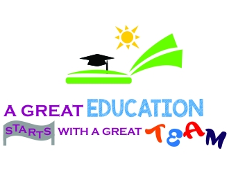 A Great Education Starts With A Great Team logo design by ElonStark