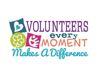 Volunteers: Every Moment Makes A Difference logo design by ingepro