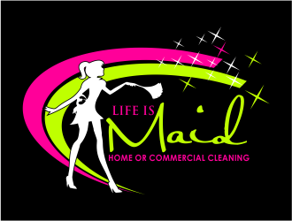 Life is Maid logo design by meliodas