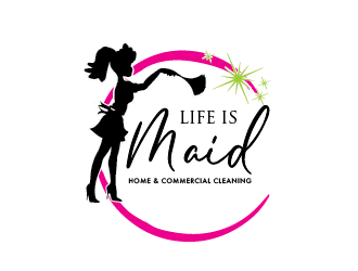 Life is Maid logo design by Rachel